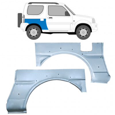 Painel de reparação do guarda-lamas traseiro para Suzuki Jimny 1998-2018 / Esquerda+Direita / Conjunto 9585