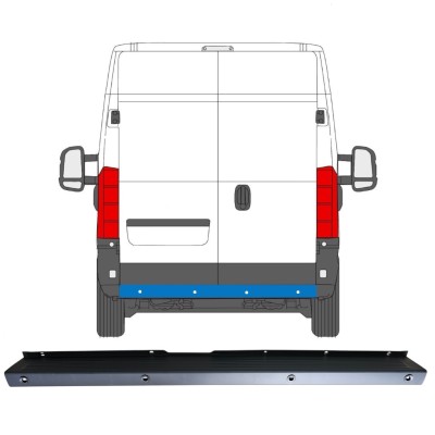 Para-choque traseiro com sensores de estacionamento (PDC) para Citroen Jumper 2006-2018 16927