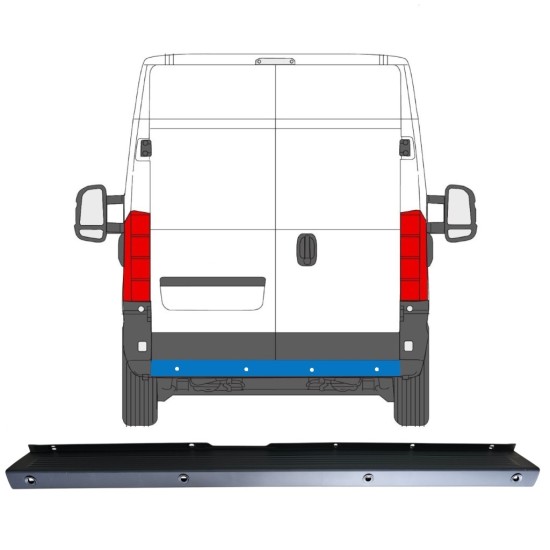 Para-choque traseiro com sensores de estacionamento (PDC) para Citroen Jumper 2006-2018 16927