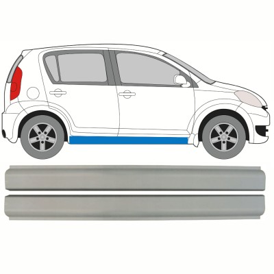 Painel de reparação da soleira para Daihatsu Sirion 2005-2010 / Esquerda = Direita (simétrico) / Conjunto 13245
