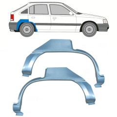 Painel de reparação do guarda-lamas traseiro para Opel Kadett E Astra 1984-1993 / Esquerda+Direita / Conjunto 16155