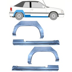 Painel de reparação da soleira com guarda-lamas traseiro para Opel Kadett E Astra 1984-1993 / CABRIO / Conjunto 12585