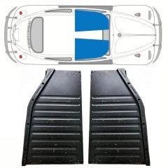 Painel de reparação do assoalho dianteiro para Volkswagen Kaefer 1949-1972 / Esquerda+Direita / Conjunto 10348