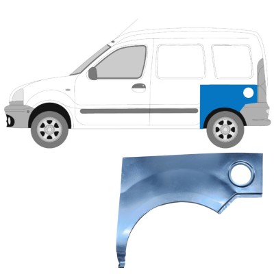 Painel de reparação do guarda-lamas traseiro para Renault Kangoo 1997-2008 / Esquerdo 9127