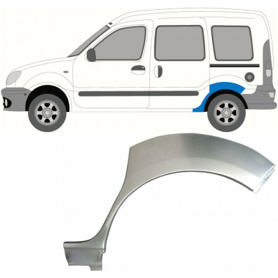 Painel de reparação do guarda-lamas traseiro para Renault Kangoo 1997-2008 / Esquerdo 6980