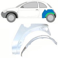 Painel de reparação interna e externa do guarda-lamas traseiro para Ford KA 1996-2008 / Esquerdo / Conjunto 10776