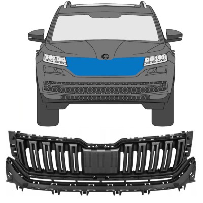 Grelha para Skoda Kodiaq 2016-2021 16202