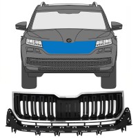 Grelha para Skoda Kodiaq 2016-2023 / Conjunto 7546
