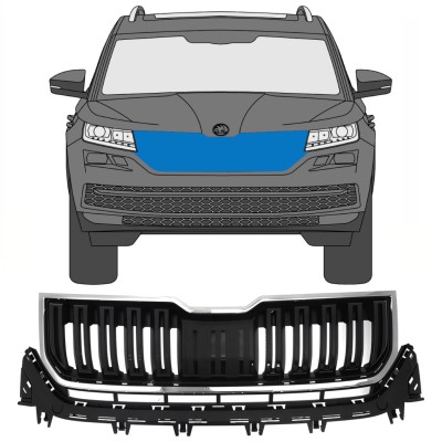 Grelha para Skoda Kodiaq 2016-2023 / Conjunto 7546