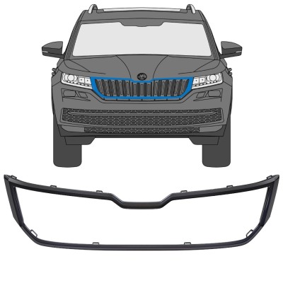 Moldura da grelha frontal para Skoda Kodiaq 2016-2021 16204