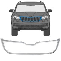 Moldura da grelha frontal para Skoda Kodiaq 2016-2021 16203