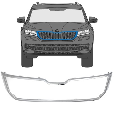 Moldura da grelha frontal para Skoda Kodiaq 2016-2021 16203