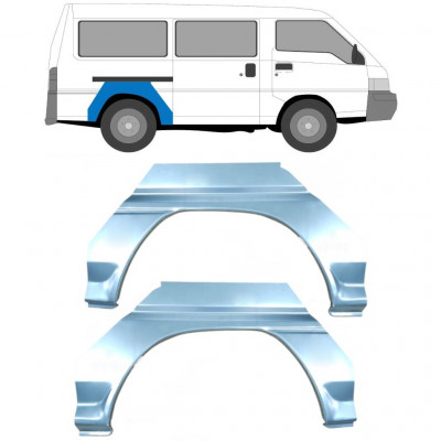 Painel de reparação do guarda-lamas traseiro para Mitsubishi L300 1986- / Esquerda+Direita / Conjunto 9418