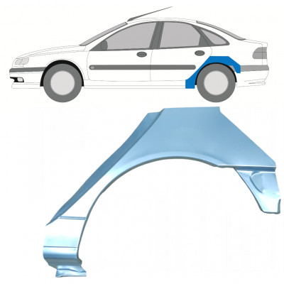 Painel de reparação do guarda-lamas traseiro para Renault Laguna 1994-2001 / Esquerdo 7932