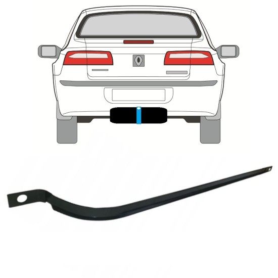 Abraçadeira do tanque de combustível para Renault Laguna II 2001-2007 14956