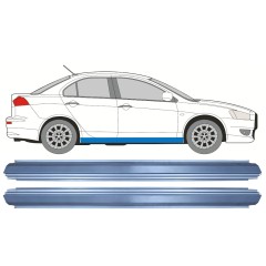 Painel de reparação da soleira para Mitsubishi Lancer 2007-2017 / Esquerda = Direita (simétrico) / Conjunto 10489
