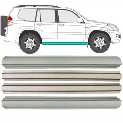Painel de reparação interna e externa da soleira para Toyota Land Cruiser J120 2003-2010 / Esquerda+Direita / Conjunto 10083