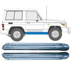 Soleira completa para Toyota Land Cruiser J70 1984- / Esquerda+Direita / Conjunto 9479