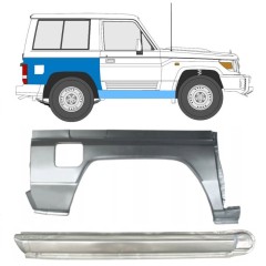 Soleira completa com reparação de guarda-lamas traseiro para Toyota Land Cruiser J70 1984- / Direito / Conjunto 11478