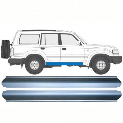 Painel de reparação da soleira para Toyota Land Cruiser 1990-1996 / Esquerda = Direita (simétrico) / Conjunto 10242