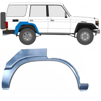 Painel de reparação do guarda-lamas traseiro para Toyota Land Cruiser 1980-1991 / Direito 7060