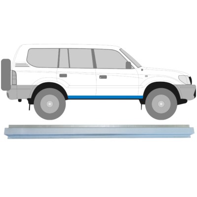 Painel de reparação interna da soleira para Toyota Land Cruiser J90 1996-2002 / Esquerda = Direita (simétrico) 14850