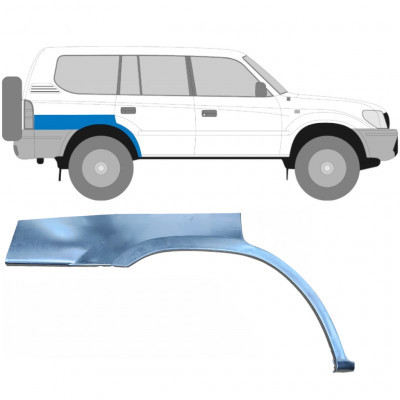 Painel de reparação do guarda-lamas traseiro para Toyota Land Cruiser 1996-2002 / Direito 5872