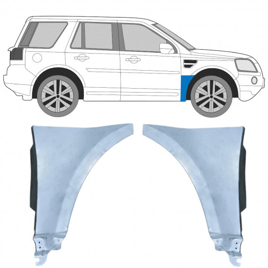 Painel de reparação do guarda-lamas dianteiro para Land Rover Freelander 2006-2015 / Esquerdo / Direito / Esquerdo / Direito 12790