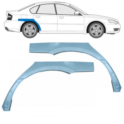 Painel de reparação do guarda-lamas traseiro para Subaru Legacy 2003-2009 / Esquerda+Direita / Conjunto 9581