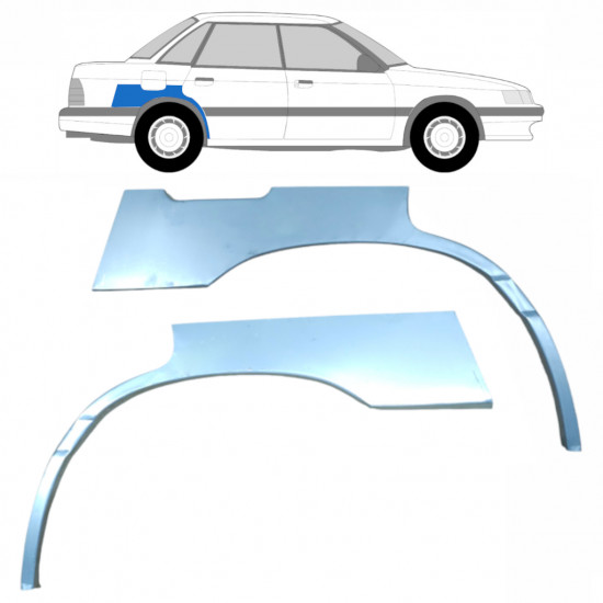 Painel de reparação do guarda-lamas traseiro para Subaru Legacy 1989-1994 / Esquerda+Direita / Conjunto 9185