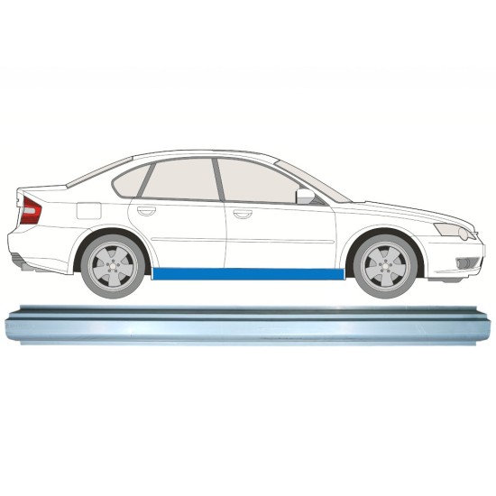 Painel de reparação da soleira para Subaru Legacy 2003-2009 / Esquerda = Direita (simétrico) / COMBI / SEDAN 16997