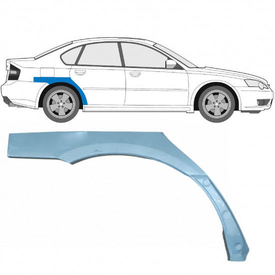 Painel de reparação do guarda-lamas traseiro para Subaru Legacy 2003-2009 / Direito 8880