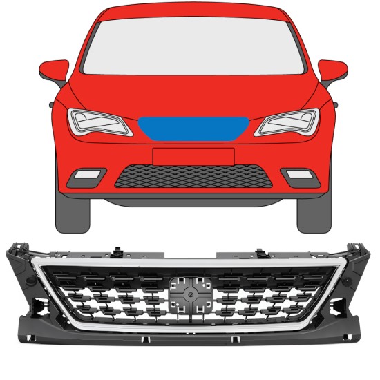 Grelha para Seat Leon 2012-2020 / Conjunto 11477