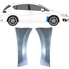 Painel de reparação do guarda-lamas dianteiro para Seat Leon 2005-2012 / Esquerda+Direita / Conjunto 9606