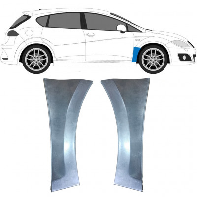 Painel de reparação do guarda-lamas dianteiro para Seat Leon 2005-2012 / Esquerda+Direita 9606