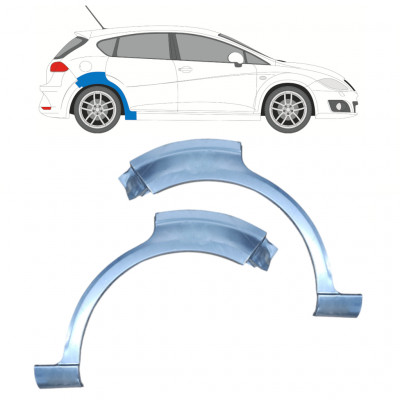 Painel de reparação do guarda-lamas traseiro para Seat Leon 2005-2012 / Esquerda+Direita / Conjunto 9974