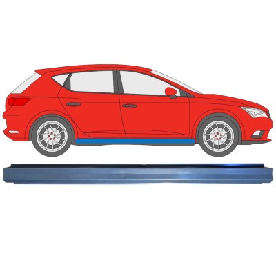 Painel de reparação interna da soleira para Seat Leon 2012-2020 / Esquerda = Direita (simétrico) 16985