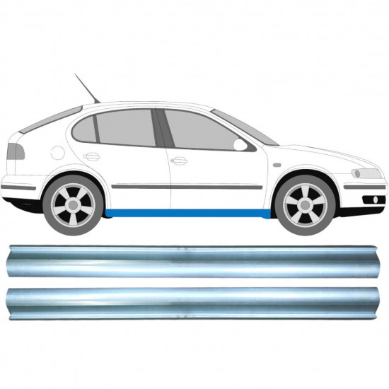 Painel de reparação da soleira para Seat Toledo Leon 1999-2006 / Esquerda = Direita (simétrico) / Conjunto 10409