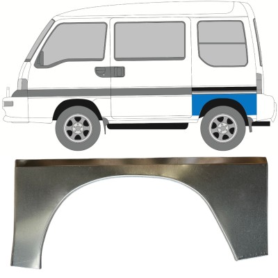Painel de reparação do guarda-lamas traseiro para Subaru Libero 1983-1998 / Esquerdo 15050