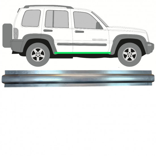 Painel de reparação interna da soleira para Jeep Liberty 2001-2008 / Esquerda = Direita (simétrico) 11492