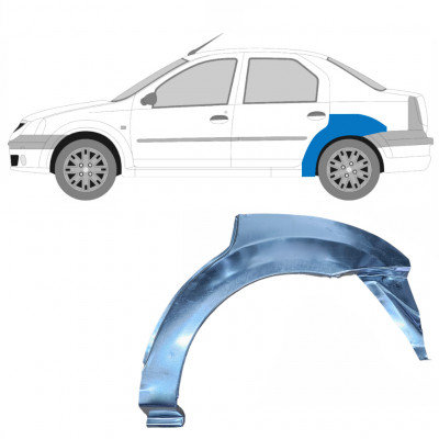 Painel de reparação do guarda-lamas traseiro para Dacia Logan 2004-2009 / Esquerdo 8896