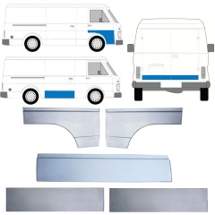 Painel de reparação das portas para Volkswagen LT 1975-1996 / Esquerda+Direita / Conjunto 12631