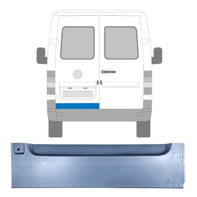 Painel de reparação das portas traseiras para Volkswagen LT 1996-2005 / Esquerdo 16592