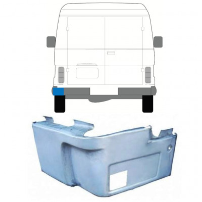 Painel de reparação do canto traseiro para Volkswagen LT 1975-1996 / Esquerdo 11653