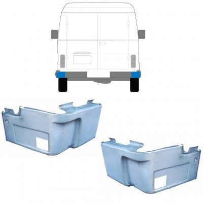 Painel de reparação do canto traseiro para Volkswagen LT 1975-1996 / Conjunto 11654