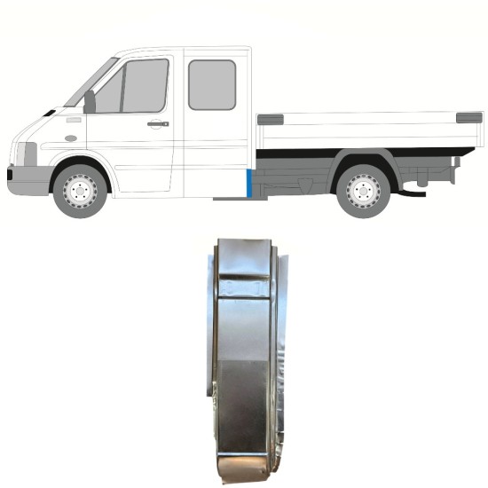 Painel de reparação do canto traseiro para Volkswagen LT 1996-2005 / Esquerdo 16595