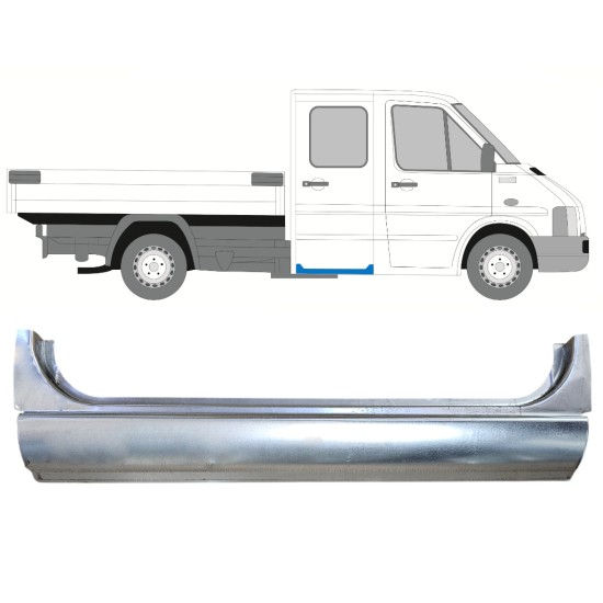 Painel de reparação da soleira da porta traseira para Volkswagen LT 1996-2005 / Esquerda = Direita (simétrico) 16390