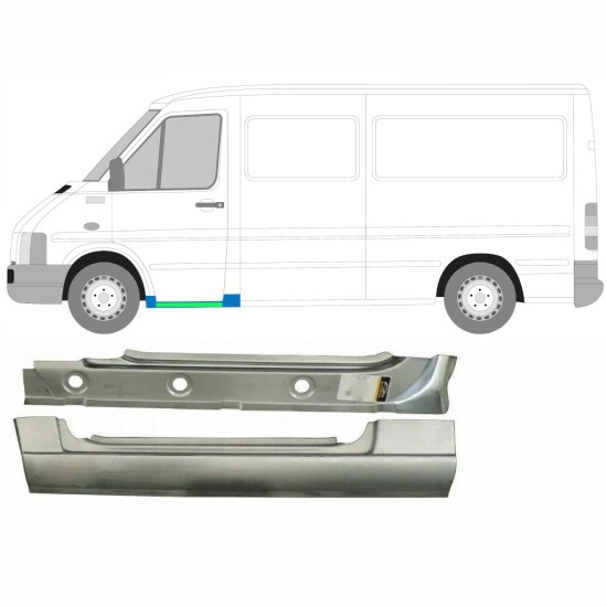 Painel de reparação interna e externa da soleira dianteira para Volkswagen LT 1996-2005 / Esquerdo 16583