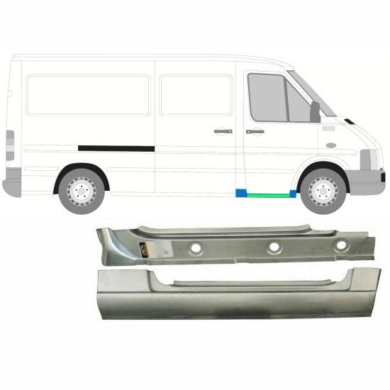 Painel de reparação interna e externa da soleira dianteira para Volkswagen LT 1996-2005 / Direito 16582