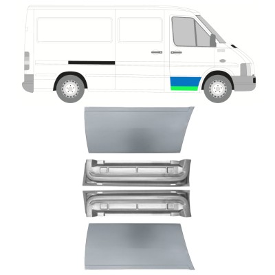 Painel de reparação interna e externa das portas dianteiras para Volkswagen LT 1996-2005 / Esquerda+Direita 16568